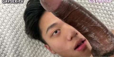 Asian vs Big cock master
