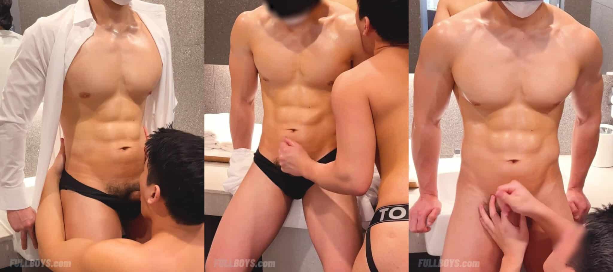 Bú cu trai gym