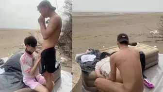 [OF] 沙灘上的性愛 FUCK in THE BEACH