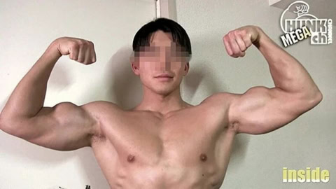 HUNK CHANNEL – INS-1102 – 高身長マッチョ君、女の子とヤるつもりが相手はまさかの男?気持ち良くってイっちゃった